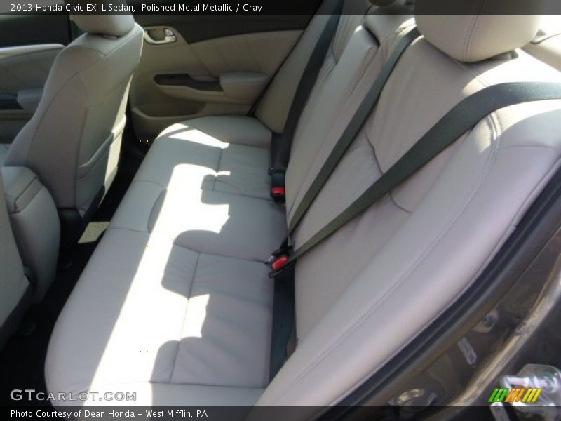 Polished Metal Metallic / Gray 2013 Honda Civic EX-L Sedan