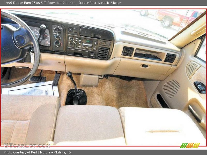Spruce Pearl Metallic / Beige 1996 Dodge Ram 2500 SLT Extended Cab 4x4