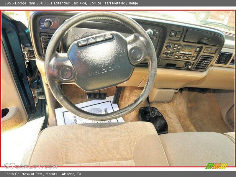 Spruce Pearl Metallic / Beige 1996 Dodge Ram 2500 SLT Extended Cab 4x4