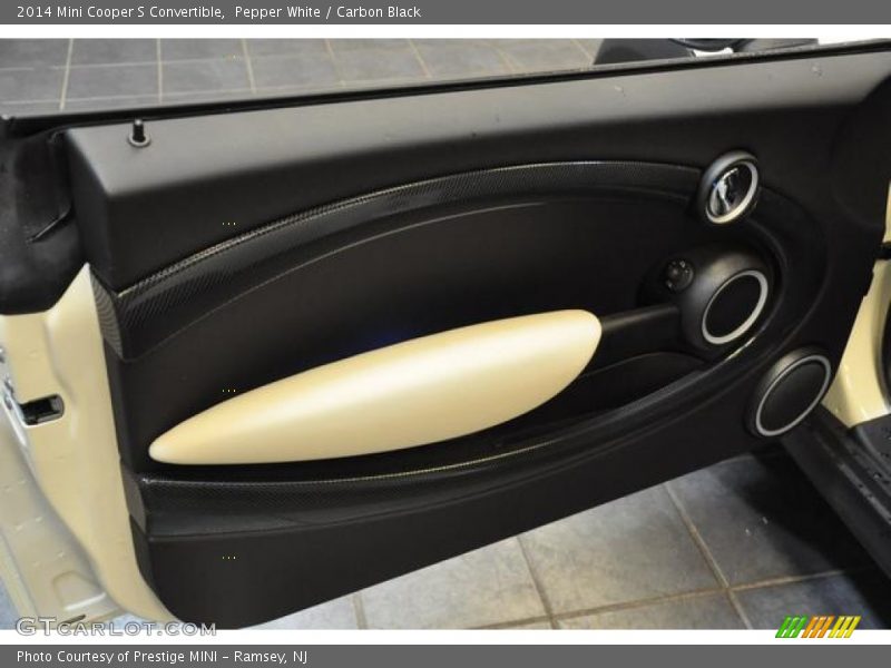 Pepper White / Carbon Black 2014 Mini Cooper S Convertible