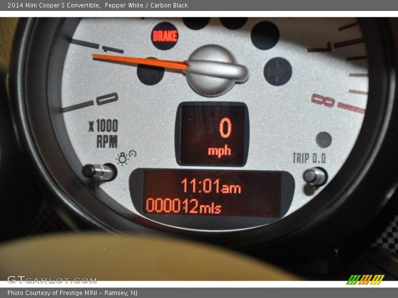 Pepper White / Carbon Black 2014 Mini Cooper S Convertible
