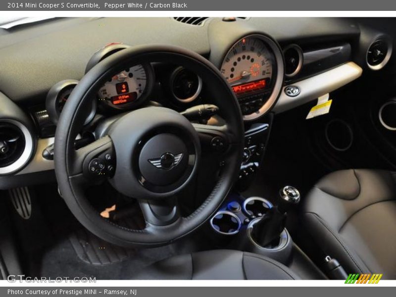 Pepper White / Carbon Black 2014 Mini Cooper S Convertible