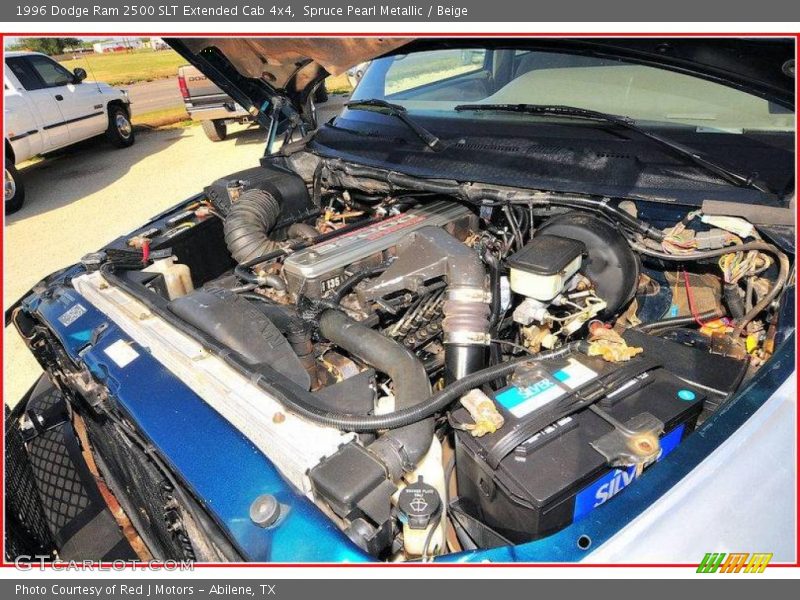 Spruce Pearl Metallic / Beige 1996 Dodge Ram 2500 SLT Extended Cab 4x4