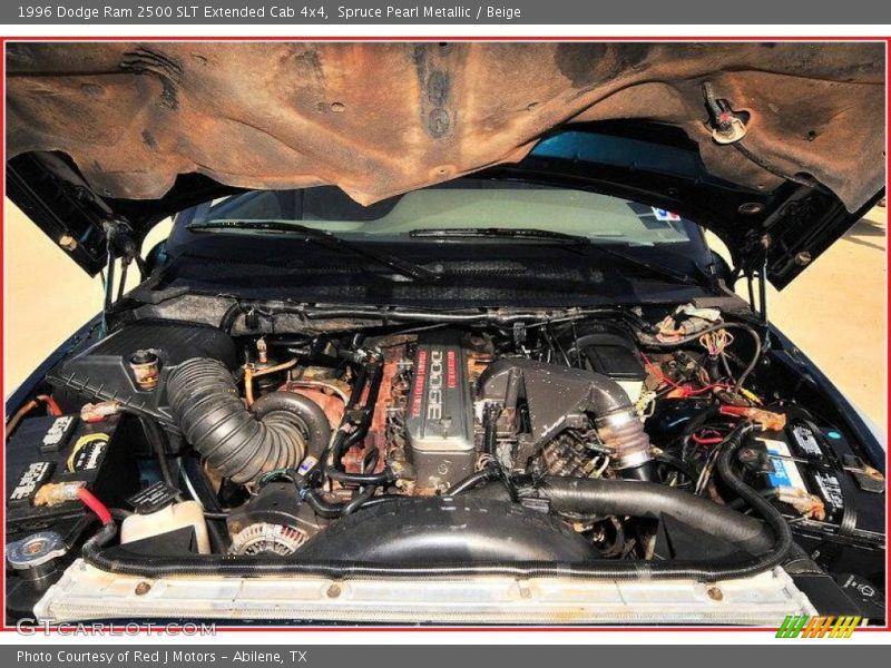 Spruce Pearl Metallic / Beige 1996 Dodge Ram 2500 SLT Extended Cab 4x4