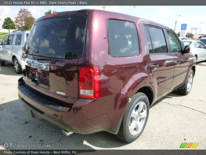 Dark Cherry Pearl / Black 2013 Honda Pilot EX-L 4WD