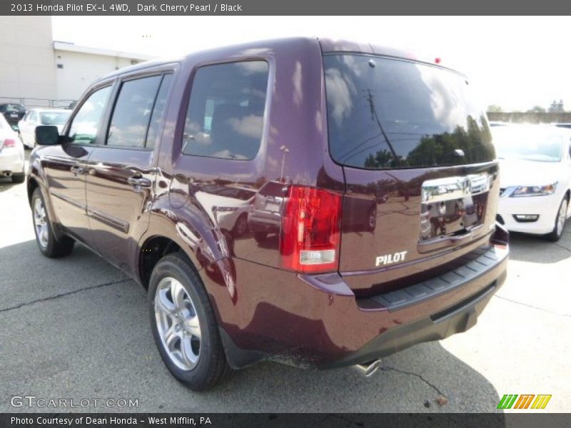 Dark Cherry Pearl / Black 2013 Honda Pilot EX-L 4WD