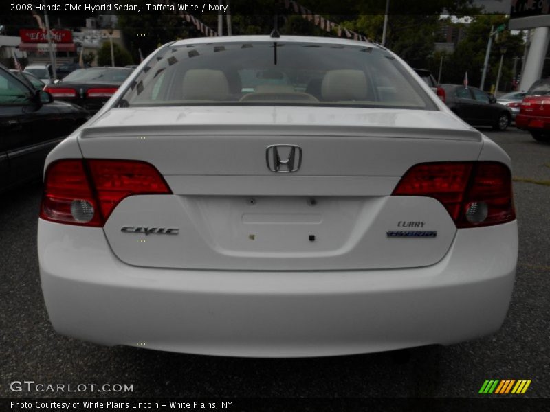 Taffeta White / Ivory 2008 Honda Civic Hybrid Sedan