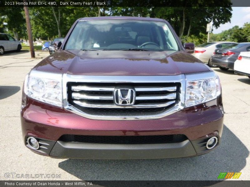 Dark Cherry Pearl / Black 2013 Honda Pilot EX-L 4WD