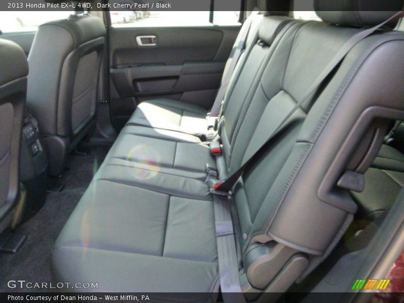 Dark Cherry Pearl / Black 2013 Honda Pilot EX-L 4WD