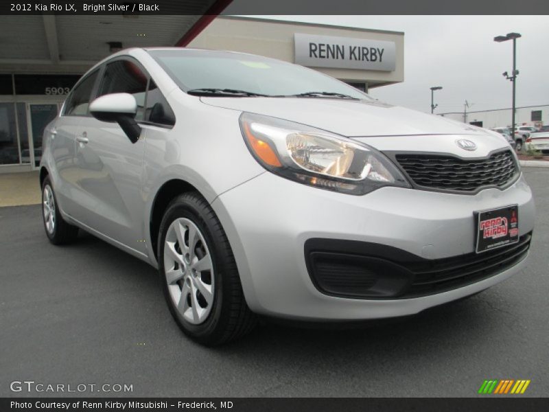 Bright Silver / Black 2012 Kia Rio LX