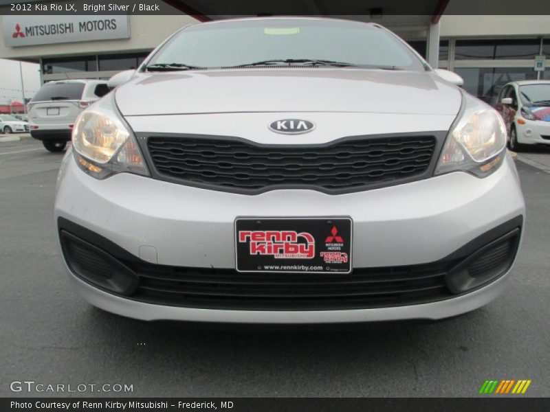 Bright Silver / Black 2012 Kia Rio LX