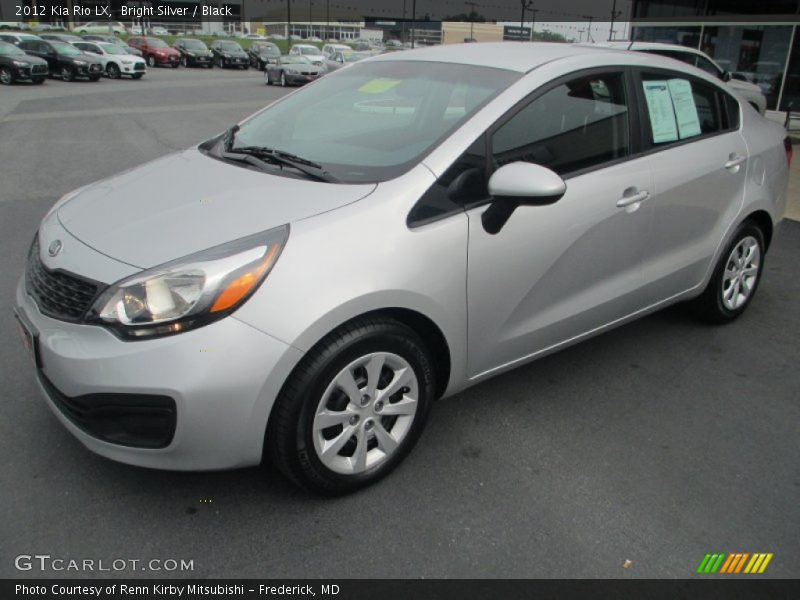 Bright Silver / Black 2012 Kia Rio LX