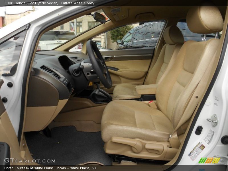 Taffeta White / Ivory 2008 Honda Civic Hybrid Sedan