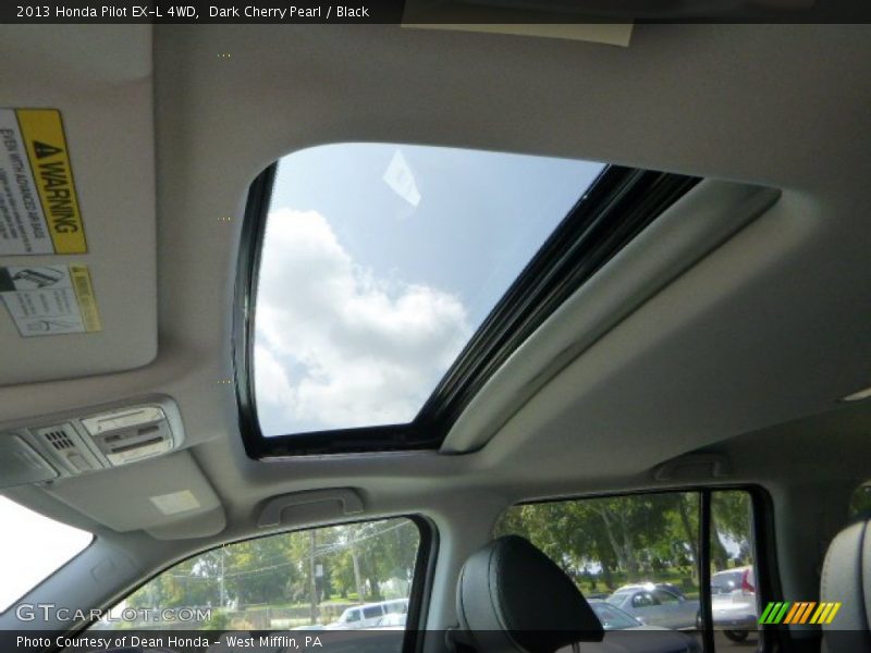 Dark Cherry Pearl / Black 2013 Honda Pilot EX-L 4WD