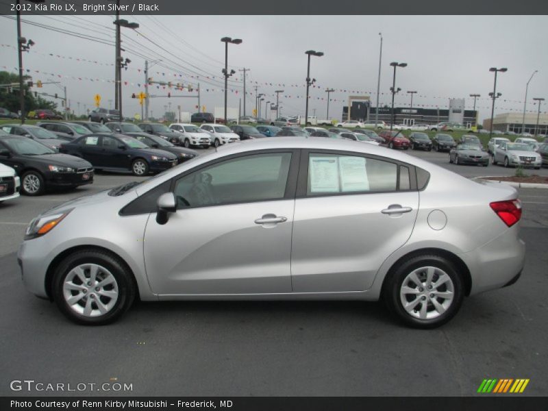 Bright Silver / Black 2012 Kia Rio LX