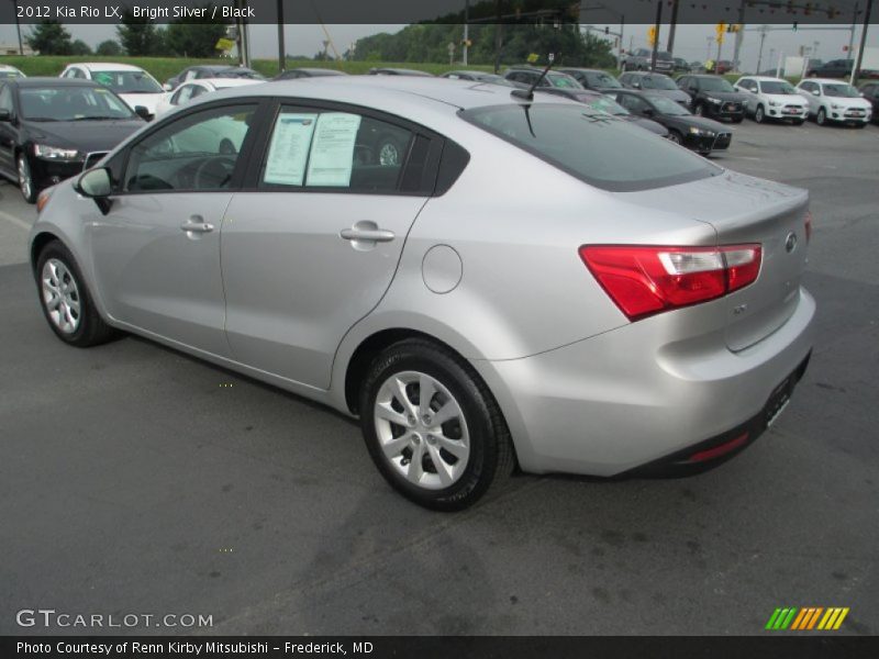 Bright Silver / Black 2012 Kia Rio LX