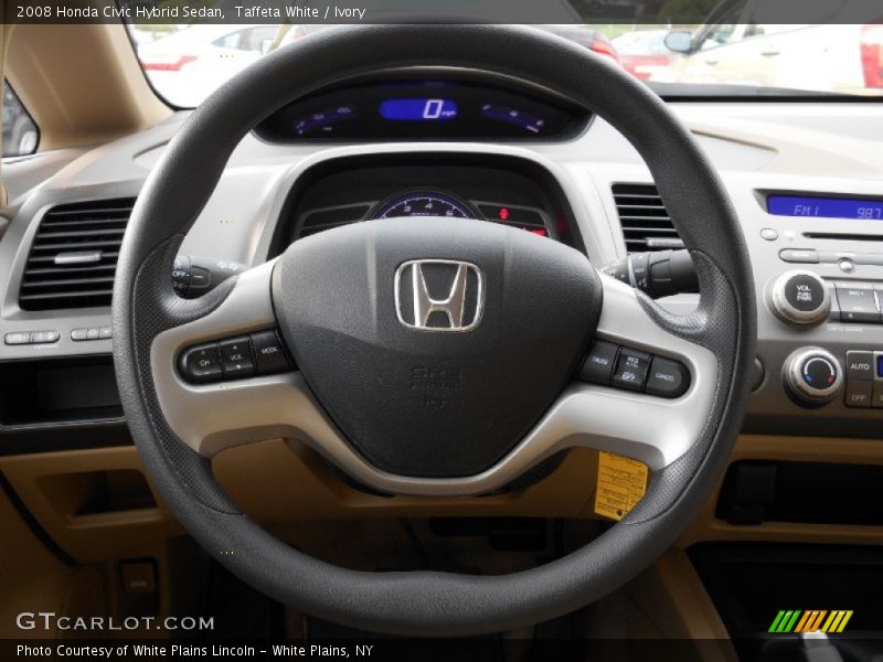 Taffeta White / Ivory 2008 Honda Civic Hybrid Sedan