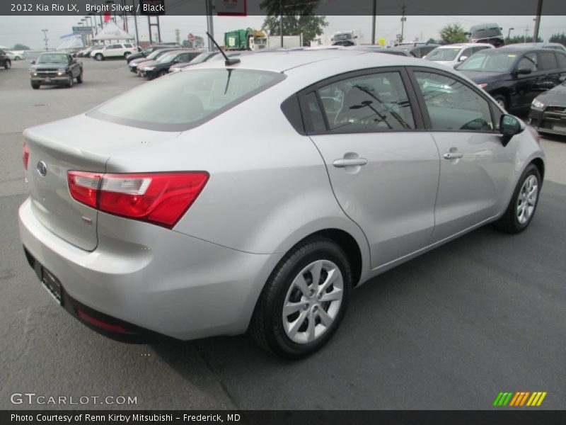 Bright Silver / Black 2012 Kia Rio LX