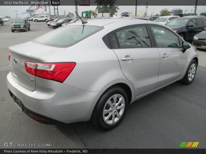 Bright Silver / Black 2012 Kia Rio LX