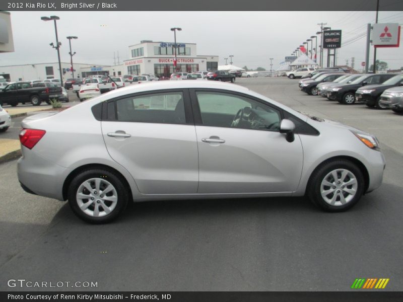 Bright Silver / Black 2012 Kia Rio LX