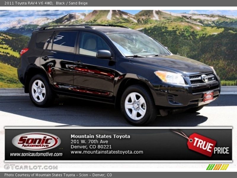 Black / Sand Beige 2011 Toyota RAV4 V6 4WD