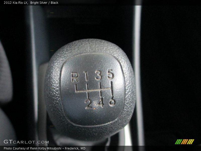 Bright Silver / Black 2012 Kia Rio LX