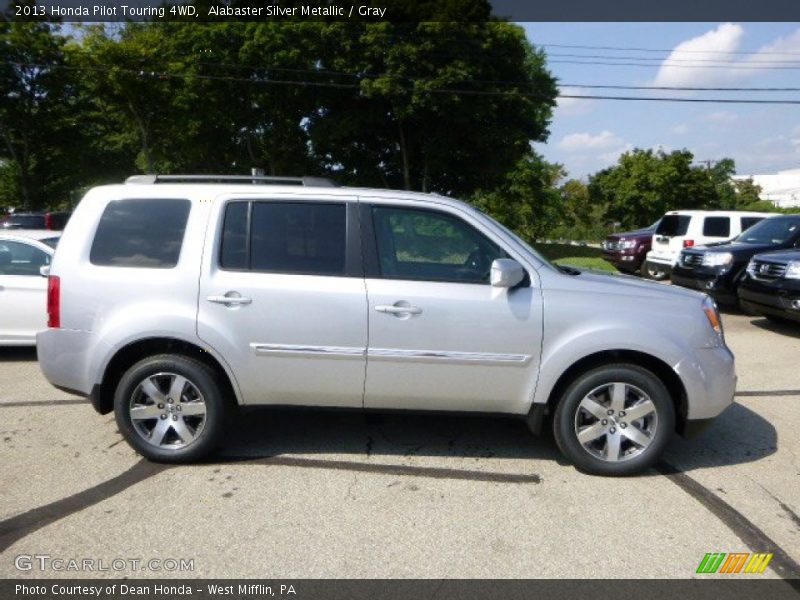 Alabaster Silver Metallic / Gray 2013 Honda Pilot Touring 4WD