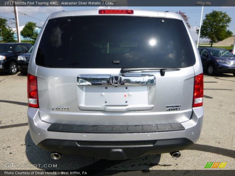 Alabaster Silver Metallic / Gray 2013 Honda Pilot Touring 4WD