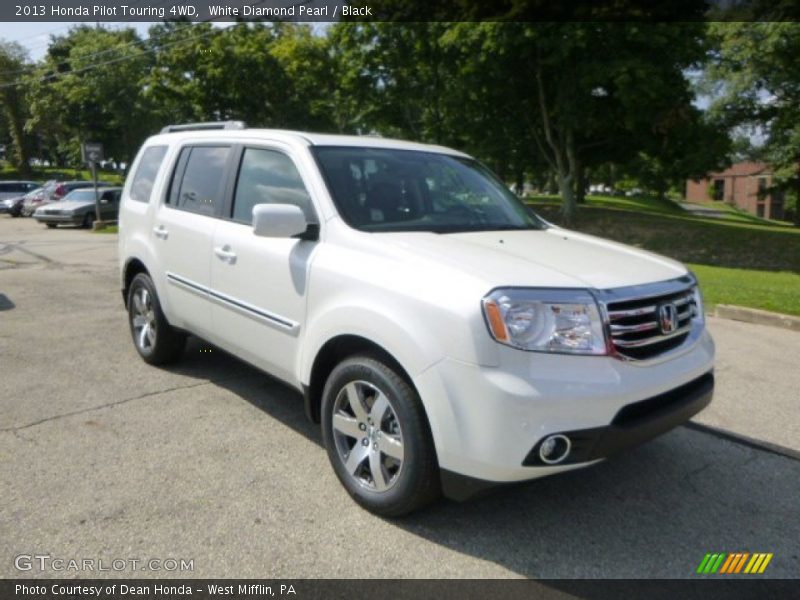 White Diamond Pearl / Black 2013 Honda Pilot Touring 4WD