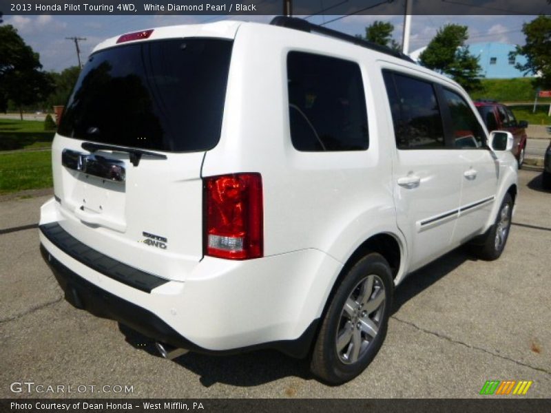 White Diamond Pearl / Black 2013 Honda Pilot Touring 4WD