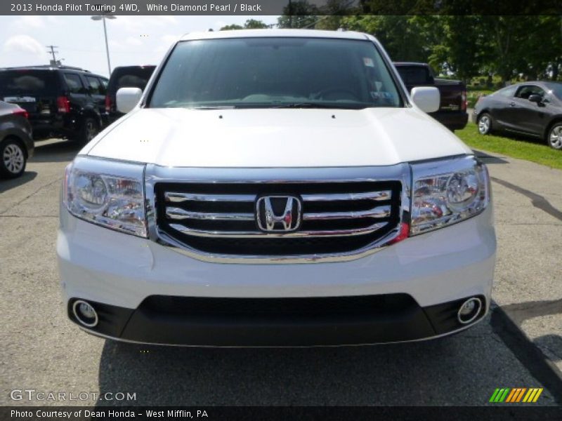 White Diamond Pearl / Black 2013 Honda Pilot Touring 4WD