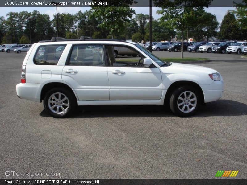 Aspen White / Desert Beige 2008 Subaru Forester 2.5 X