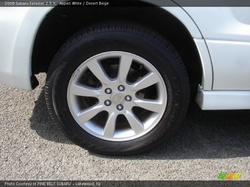 Aspen White / Desert Beige 2008 Subaru Forester 2.5 X