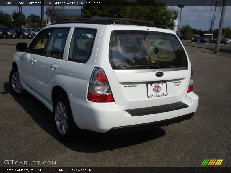 Aspen White / Desert Beige 2008 Subaru Forester 2.5 X