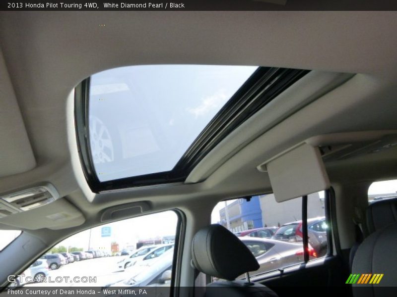 White Diamond Pearl / Black 2013 Honda Pilot Touring 4WD