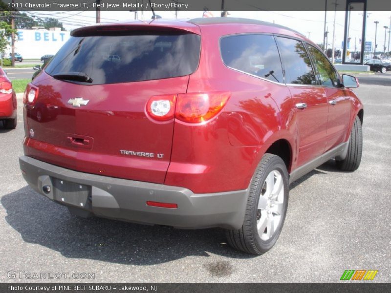 Red Jewel Metallic / Ebony/Ebony 2011 Chevrolet Traverse LT