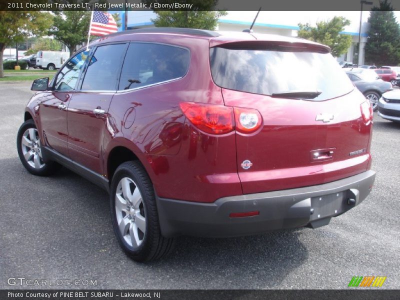 Red Jewel Metallic / Ebony/Ebony 2011 Chevrolet Traverse LT