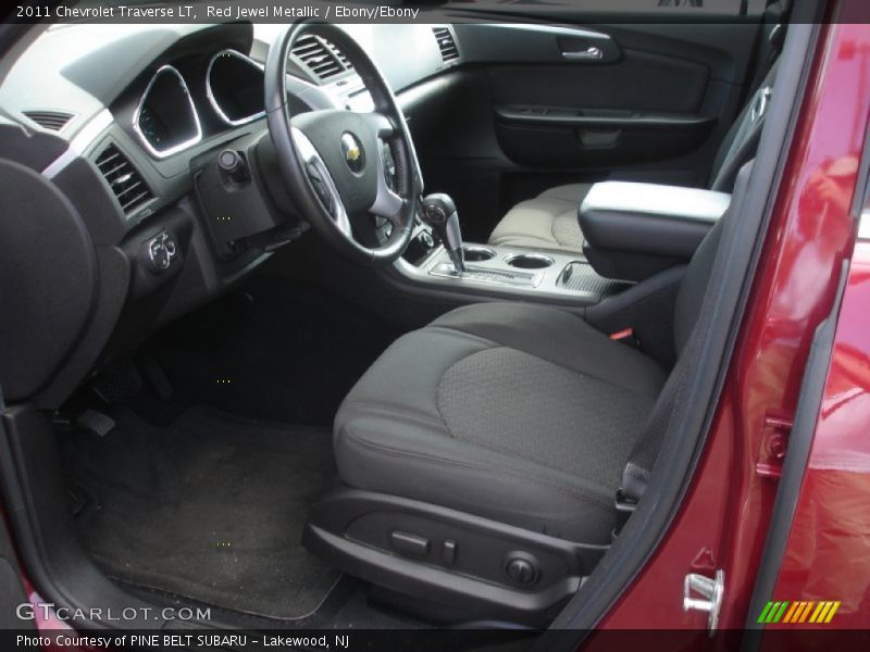 Red Jewel Metallic / Ebony/Ebony 2011 Chevrolet Traverse LT