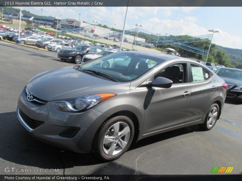 Harbor Gray Metallic / Gray 2013 Hyundai Elantra GLS