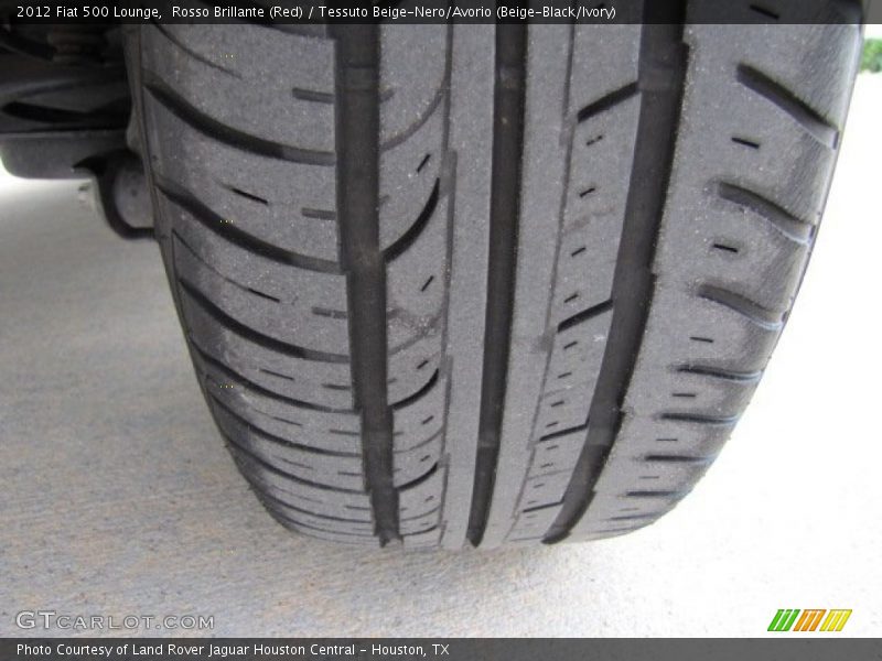 Rosso Brillante (Red) / Tessuto Beige-Nero/Avorio (Beige-Black/Ivory) 2012 Fiat 500 Lounge