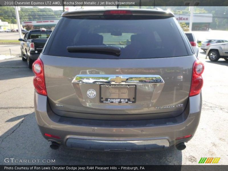 Mocha Steel Metallic / Jet Black/Brownstone 2010 Chevrolet Equinox LTZ AWD