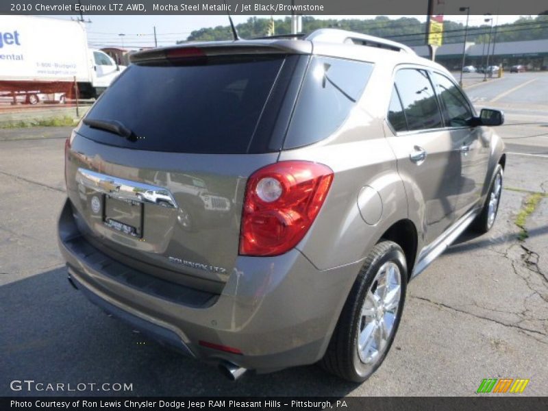 Mocha Steel Metallic / Jet Black/Brownstone 2010 Chevrolet Equinox LTZ AWD