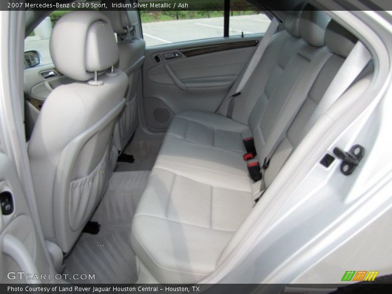 Rear Seat of 2007 C 230 Sport