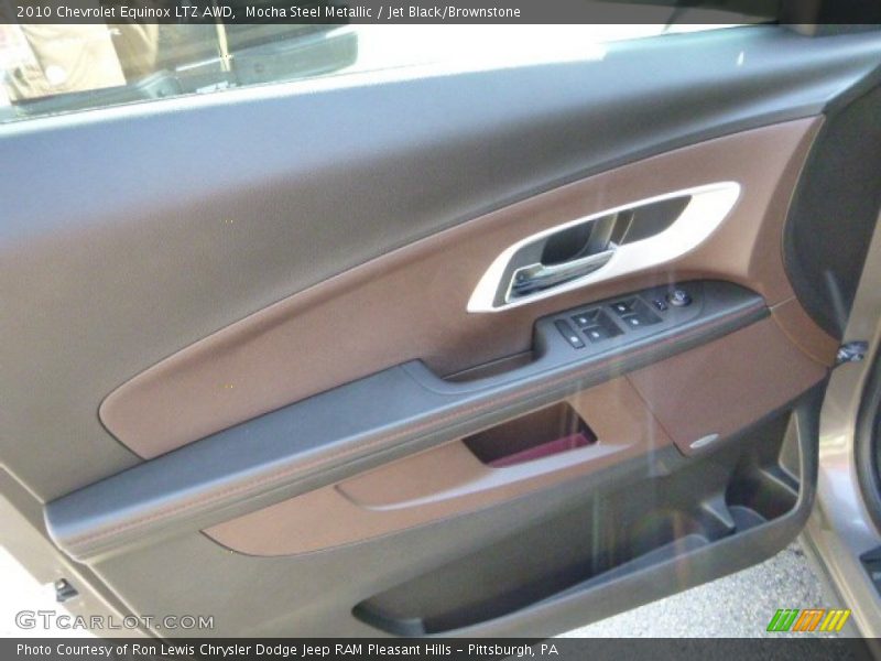 Mocha Steel Metallic / Jet Black/Brownstone 2010 Chevrolet Equinox LTZ AWD