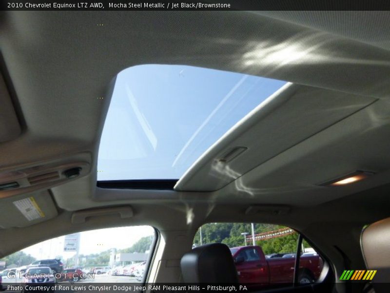 Mocha Steel Metallic / Jet Black/Brownstone 2010 Chevrolet Equinox LTZ AWD