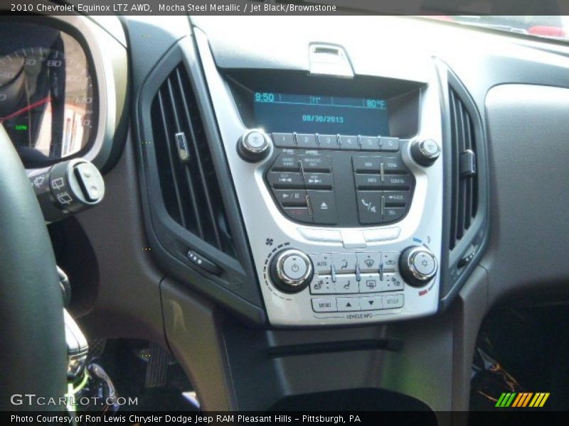 Mocha Steel Metallic / Jet Black/Brownstone 2010 Chevrolet Equinox LTZ AWD