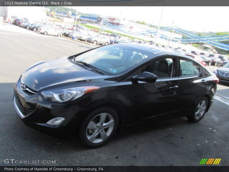 Black / Gray 2013 Hyundai Elantra GLS