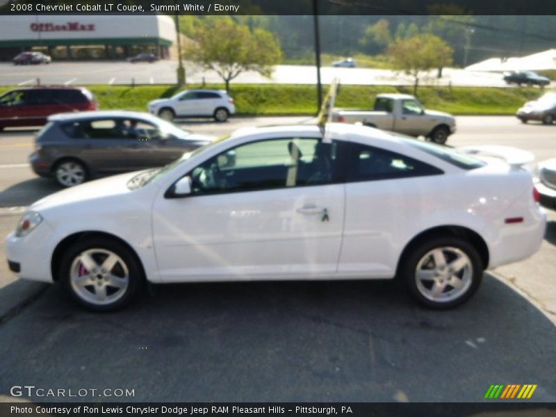 Summit White / Ebony 2008 Chevrolet Cobalt LT Coupe