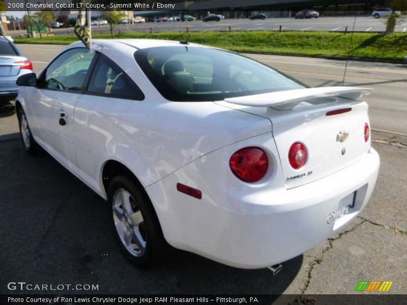 Summit White / Ebony 2008 Chevrolet Cobalt LT Coupe