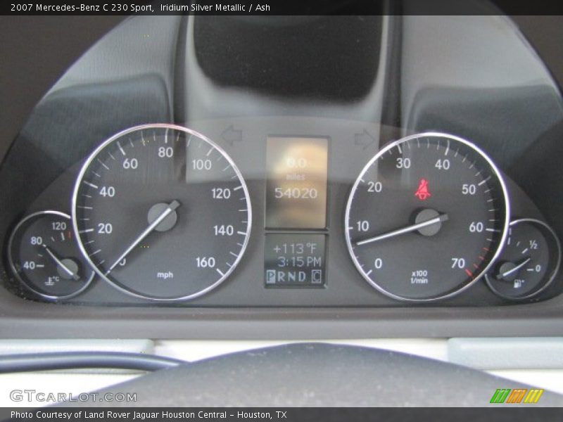  2007 C 230 Sport 230 Sport Gauges